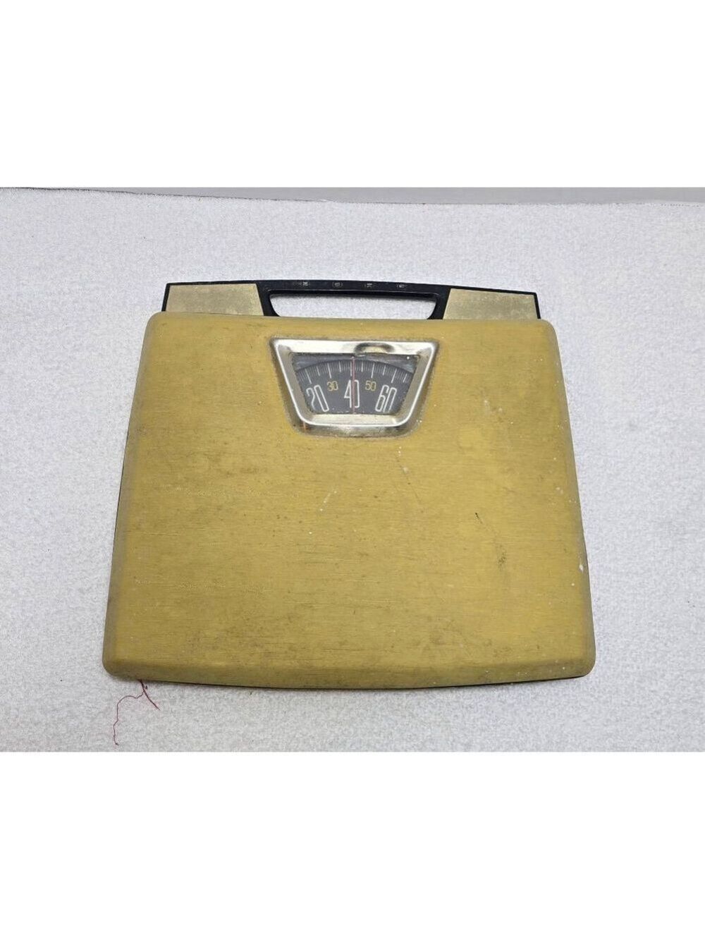 Borg Gold and Black Vintage Bathroom Scale One Size